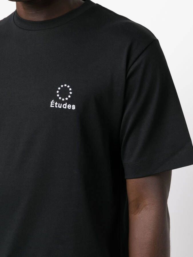 Etudes T-shirt met logo Zwart