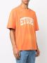 Etudes T-shirt met logoprint Oranje - Thumbnail 4