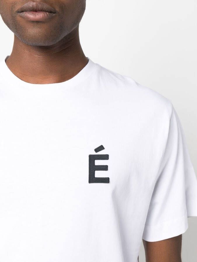 Etudes T-shirt met patchdetail Wit