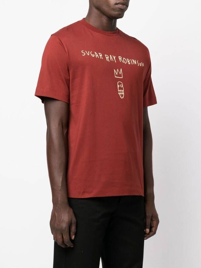 Études Studio T-shirt met print Rood