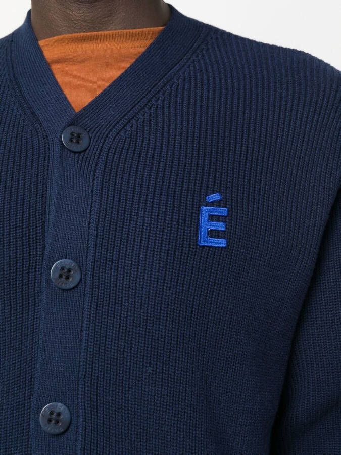 Etudes Vest met logopatch Blauw