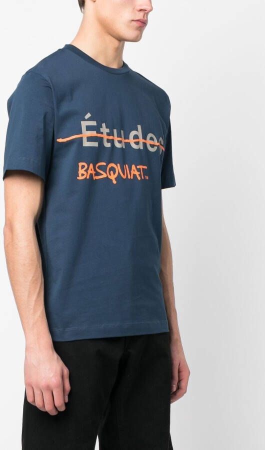 Études Studio x Jean-Michel Basquiat T-shirt Blauw