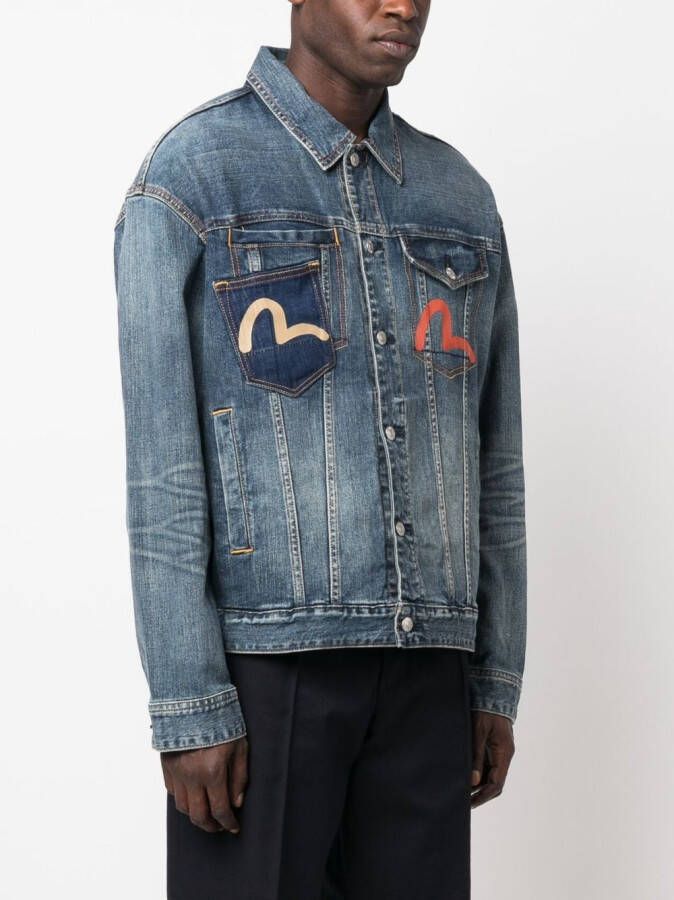 EVISU Denim jack Blauw