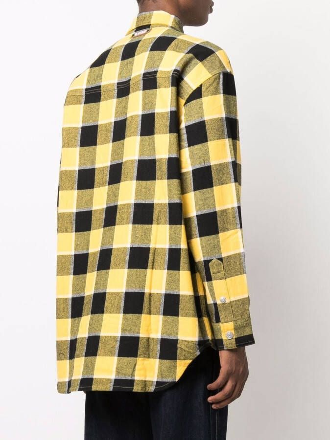 EVISU Geruit overhemd Geel