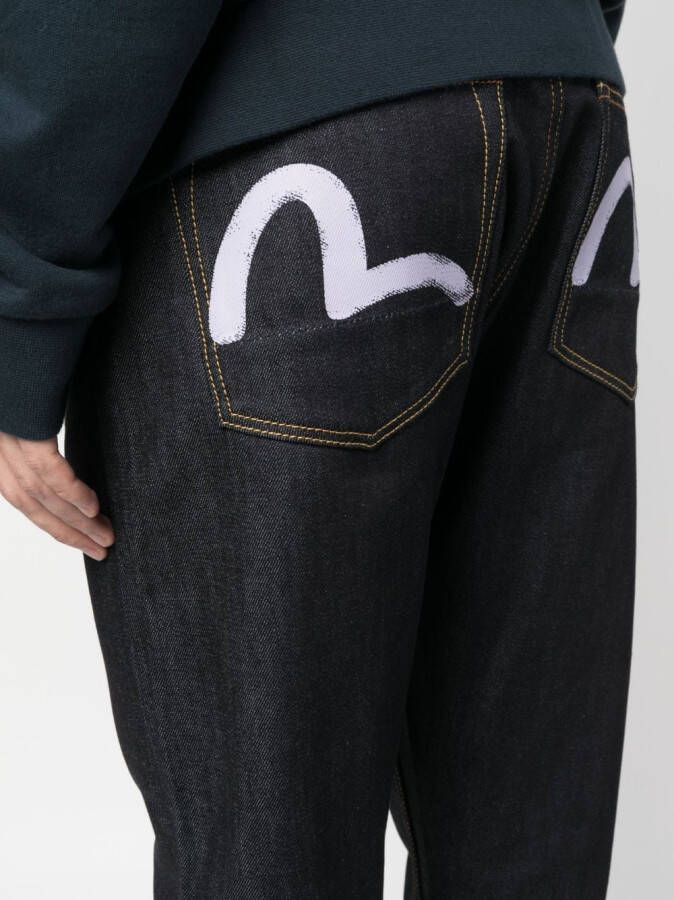 EVISU Jeans met logoprint Zwart