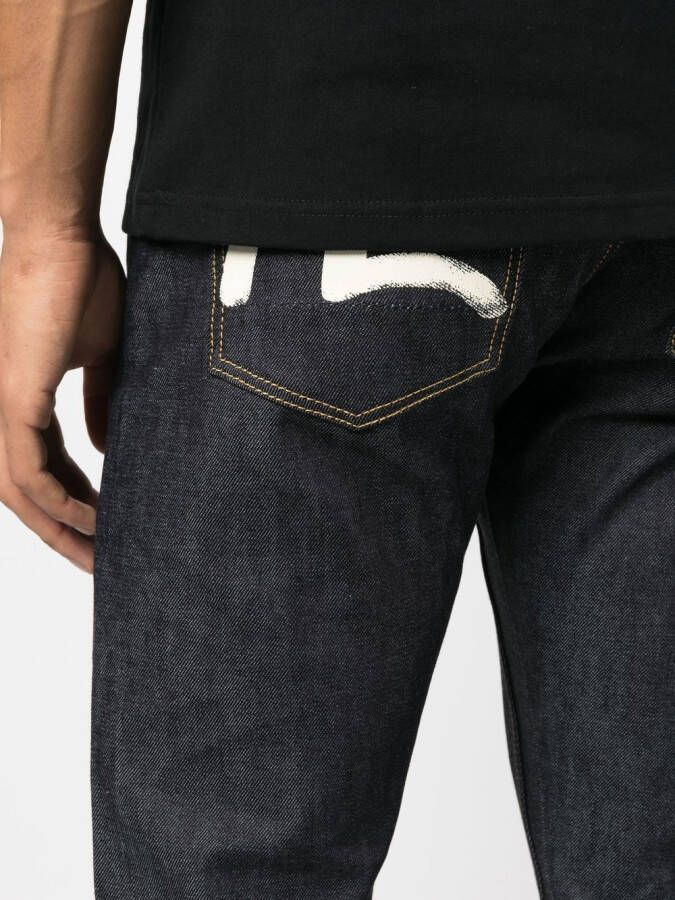 EVISU Slim-fit jeans Blauw