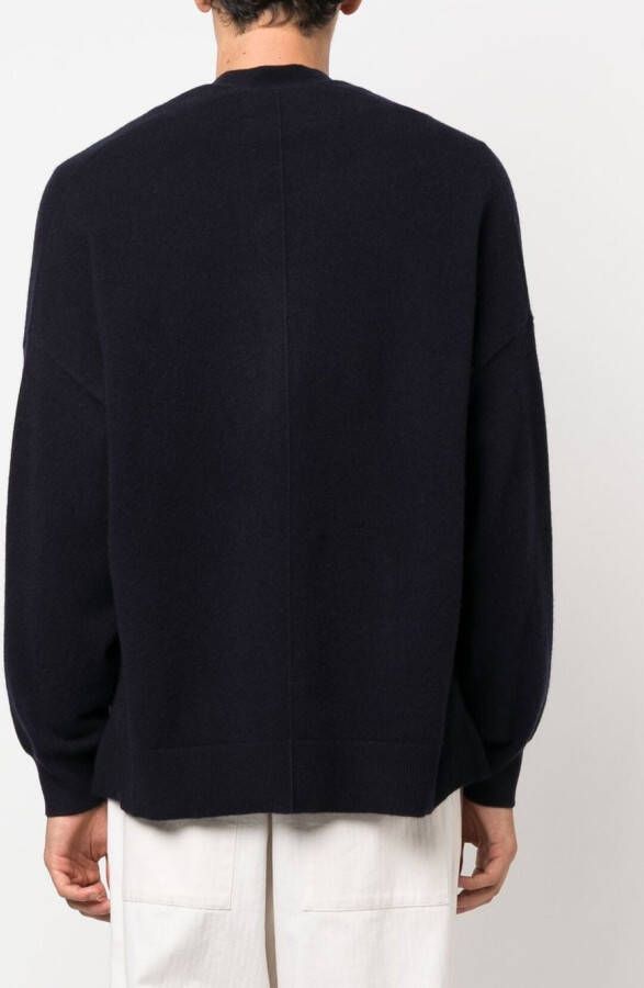 extreme cashmere N°24 Tokio gebreid vest Blauw