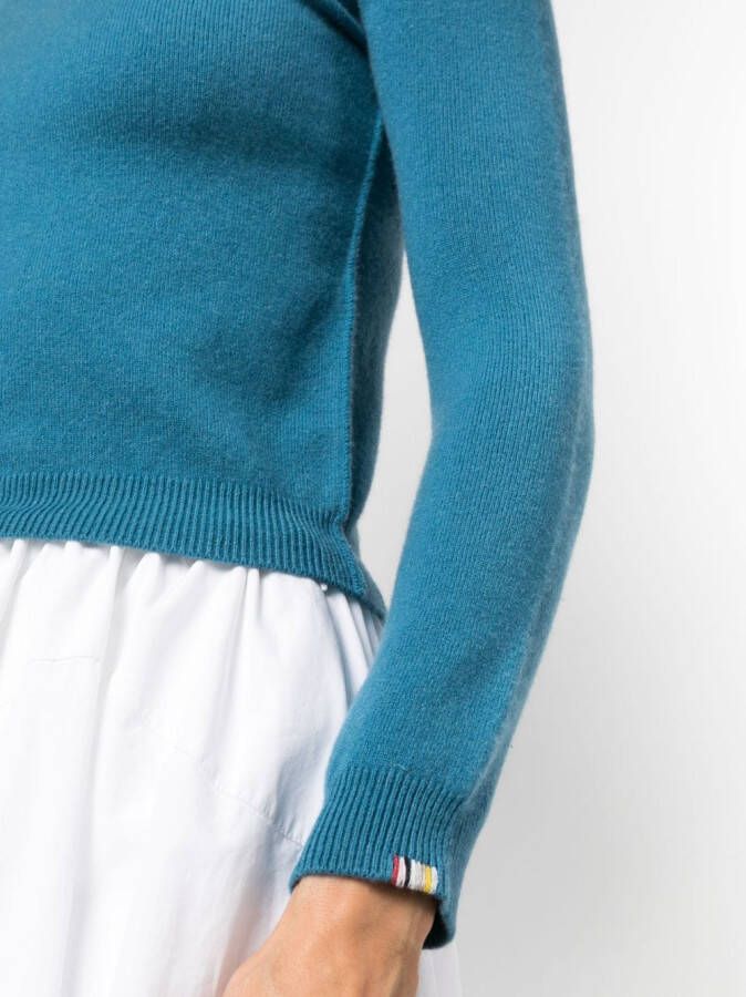 extreme cashmere Ribgebreide trui Blauw