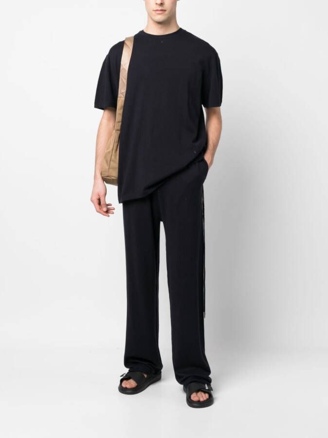 extreme cashmere T-shirt van katoen-kasjmiermix Blauw