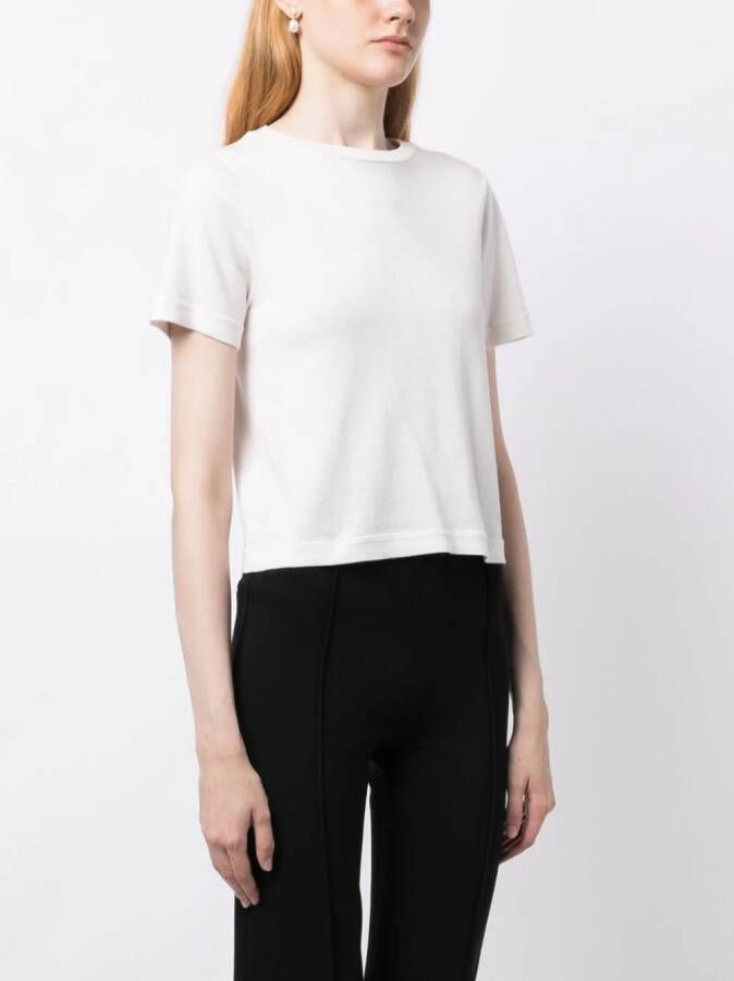 extreme cashmere T-shirt met korte mouwen Wit