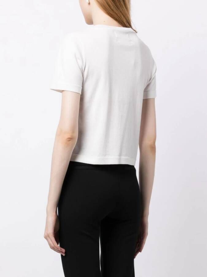 extreme cashmere T-shirt met korte mouwen Wit