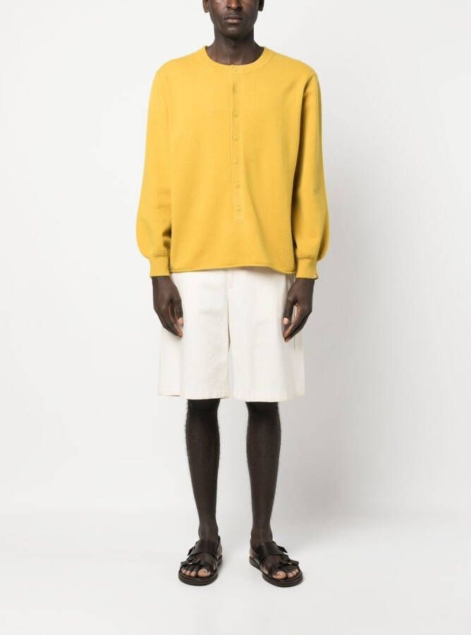 extreme cashmere Trui met ronde hals Geel