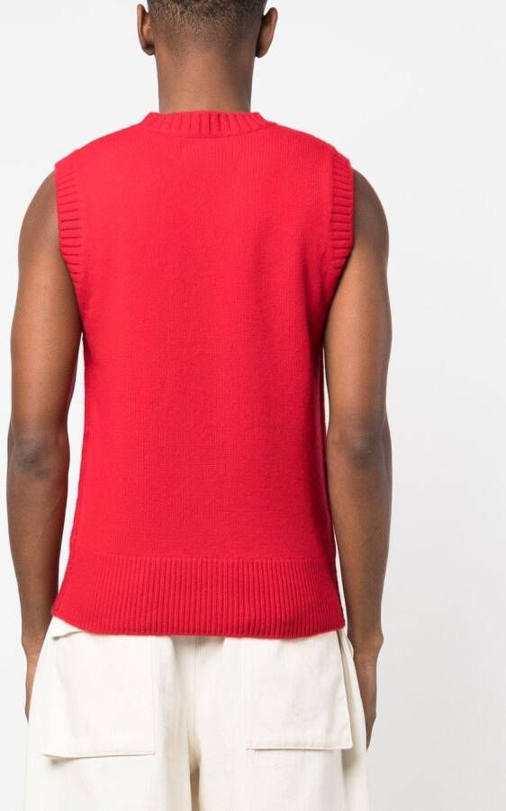 extreme cashmere Trui met ronde hals Rood