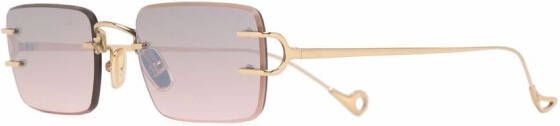 Eyepetizer Dillinger zonnebril met vierkant montuur Goud