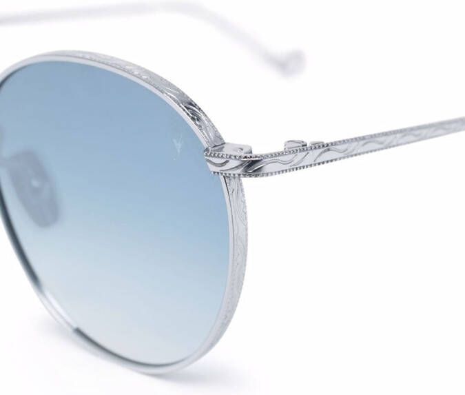 Eyepetizer Jockey zonnebril met rond montuur Grijs