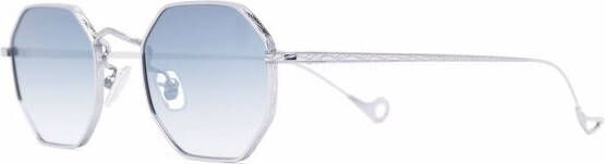 Eyepetizer Zonnebril met geometrisch montuur Zilver