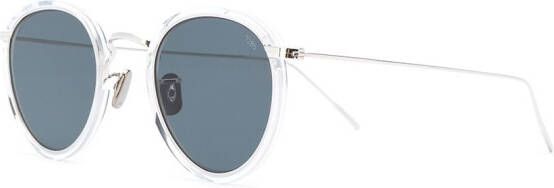 Eyevan7285 717 zonnebril met rond montuur Metallic