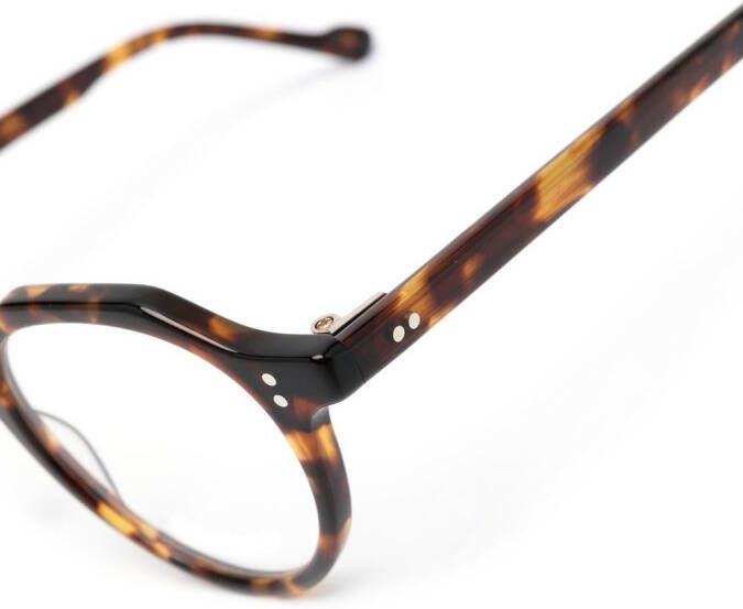 Eyevan7285 Bril met geometrisch montuur Bruin