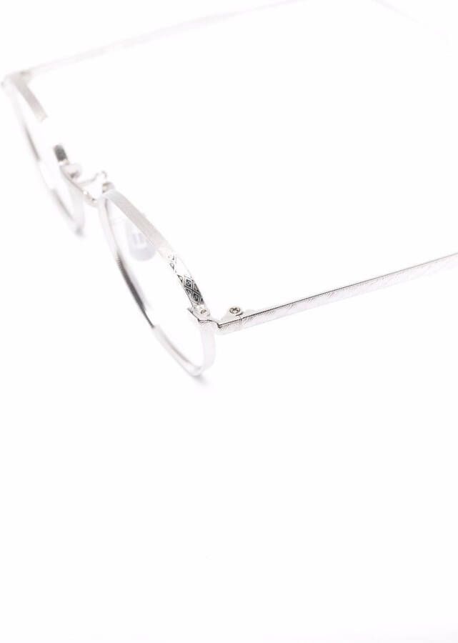 Eyevan7285 Bril met rond montuur Zilver