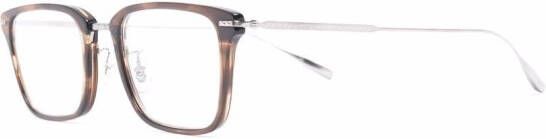 Eyevan7285 Bril met schildpadschild design Zilver
