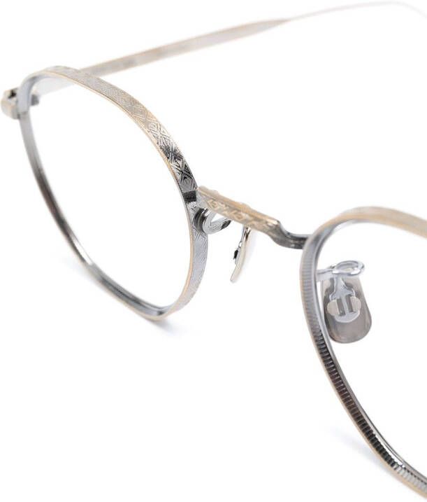 Eyevan7285 Eyevan bril met rond montuur Zilver