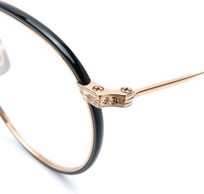 Eyevan7285 Bril met rond montuur Goud