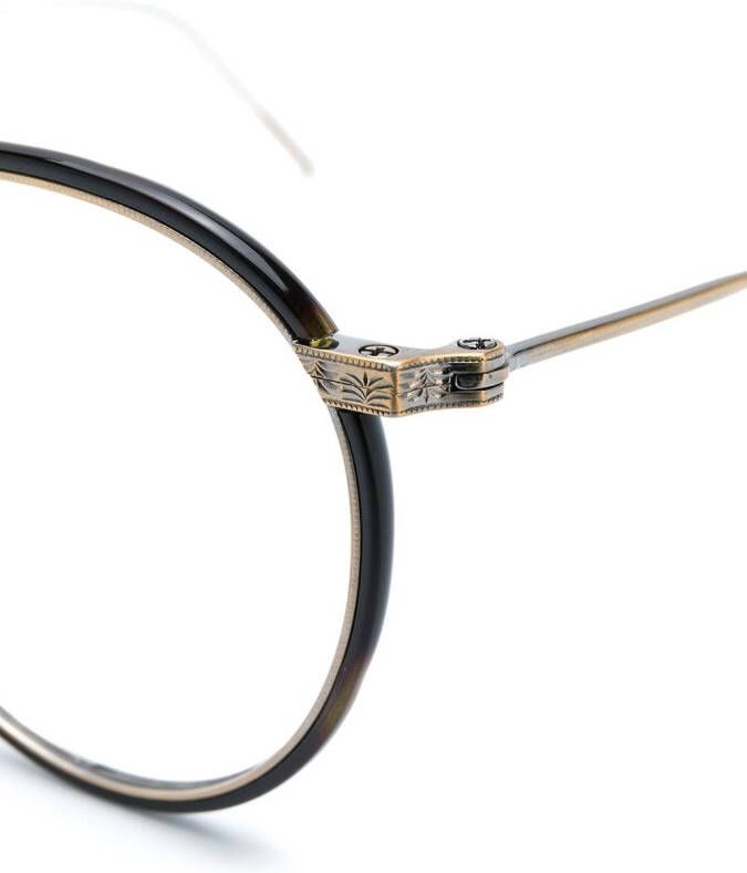 Eyevan7285 Bril met rond montuur Metallic