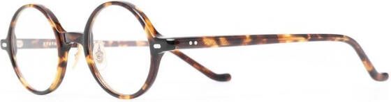 Eyevan7285 Bril met schildpadschild design Bruin
