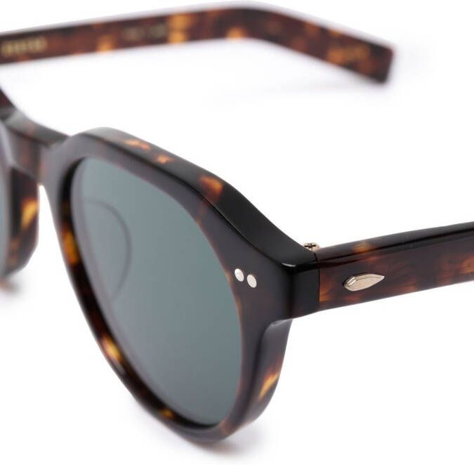 Eyevan7285 Zonnebril met rond montuur Bruin