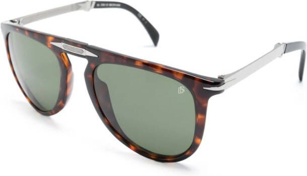 Eyewear by David Beckham Zonnebril met piloten montuur Bruin
