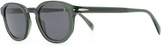 Eyewear by David Beckham Wayfarer zonnebril met getinte glazen Groen