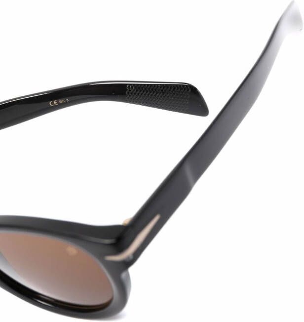 Eyewear by David Beckham Zonnebril met cat-eye montuur Zwart