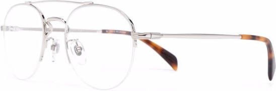 Eyewear by David Beckham Zonnebril met piloten montuur Zilver