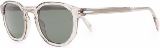 Eyewear by David Beckham Zonnebril met rond montuur Beige