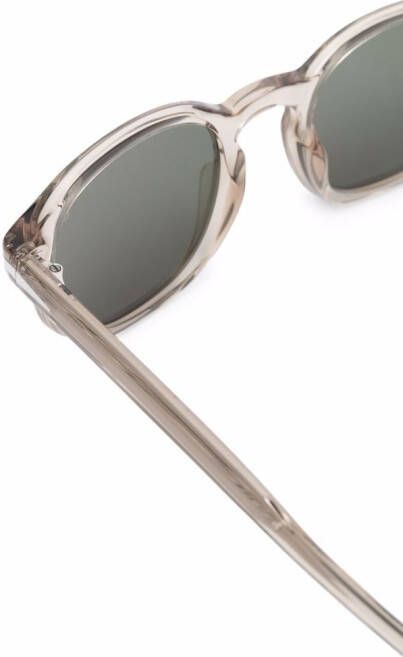 Eyewear by David Beckham Zonnebril met rond montuur Beige