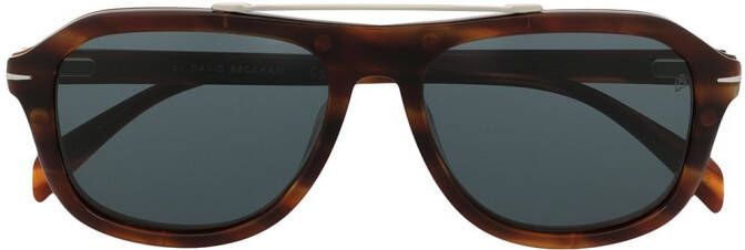 Eyewear by David Beckham Zonnebril met rond montuur Bruin