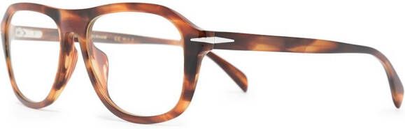 Eyewear by David Beckham Zonnebril met rond montuur Bruin