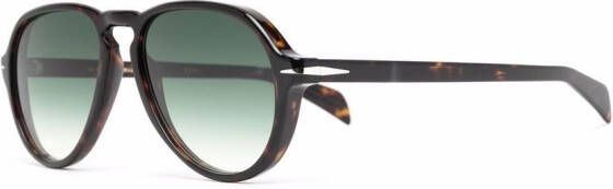 Eyewear by David Beckham Zonnebril met rond montuur Bruin
