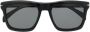 Eyewear by David Beckham Zonnebril met rond montuur Zwart - Thumbnail 2