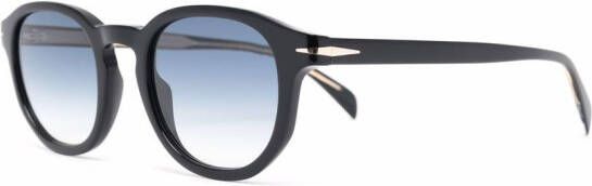 Eyewear by David Beckham Zonnebril met rond montuur Zwart