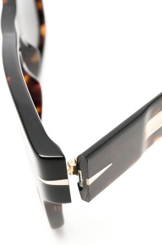 Eyewear by David Beckham Zonnebril met schildpadschild design Bruin