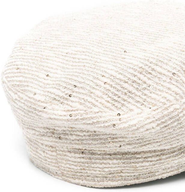 Fabiana Filippi Bakerboy pet met pailletten Beige