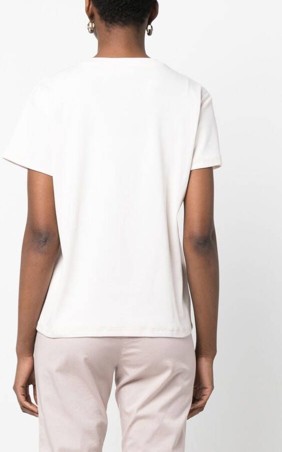 Fabiana Filippi T-shirt met kralen Roze