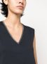 Fabiana Filippi Top verfraaid met kralen Blauw - Thumbnail 5