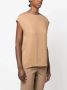 Fabiana Filippi Zijden blouse Bruin - Thumbnail 3