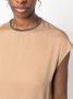 Fabiana Filippi Zijden blouse Bruin - Thumbnail 5