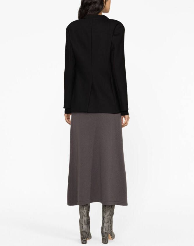 Fabiana Filippi Blazer met dubbele rij knopen Zwart
