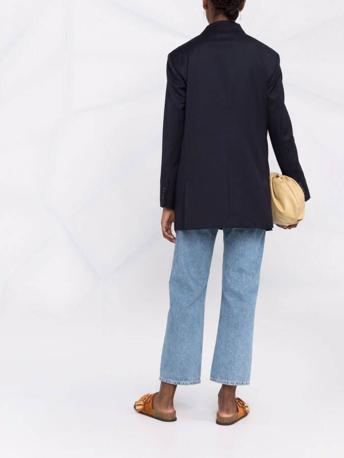 Fabiana Filippi Blazer met enkele rij knopen Blauw