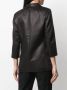 Fabiana Filippi Blazer met enkele rij knopen Zwart - Thumbnail 4
