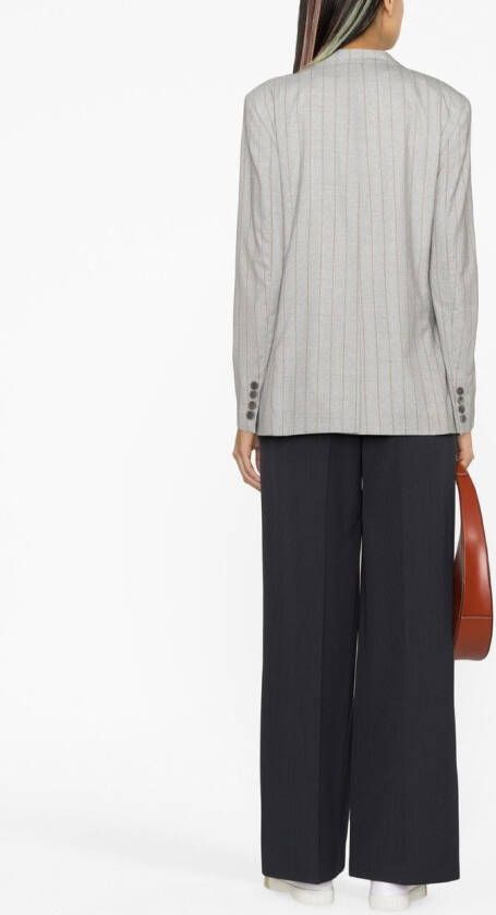 Fabiana Filippi Blazer met krijtstreep Grijs